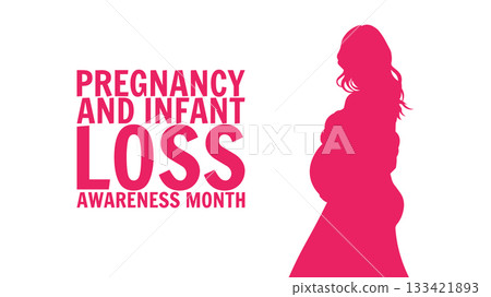 Pregnancy and Infant Loss Awareness Month Design, (SIDS) is observed every year in October. banner, poster, design. Pregnancy and Infant Loss Awareness Month Design, (SIDS) is observed every year in October. banner, poster, design. 133421893