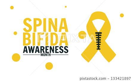 Spina Bifida Awareness Month card, October, design templet for poster banner Spina Bifida Awareness Month card, October, design templet for poster banner 133421897