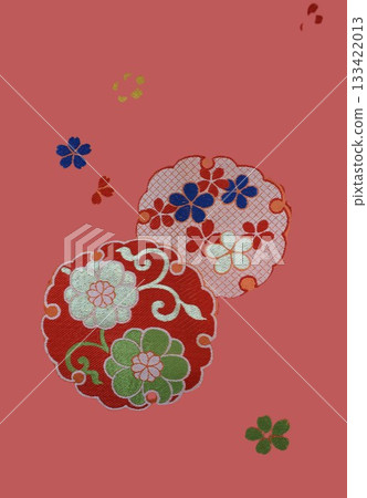 古董花卉圖案腰帶布料 133422013