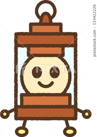 Hand-drawn character illustration icon: Lantern 133422226