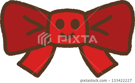 Hand-drawn character illustration icon ribbon 133422227