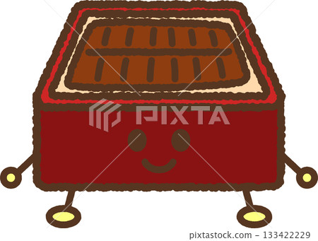 手繪角色插畫圖示 - 鰻魚 133422229