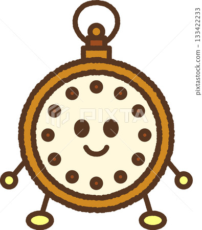 手繪人物插畫圖示：懷錶 133422233
