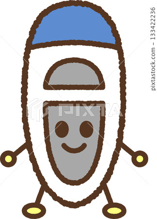 Hand-drawn character illustration icon: School shoes 133422236