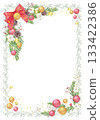 Christmas wreath frame (vertical) 133422386