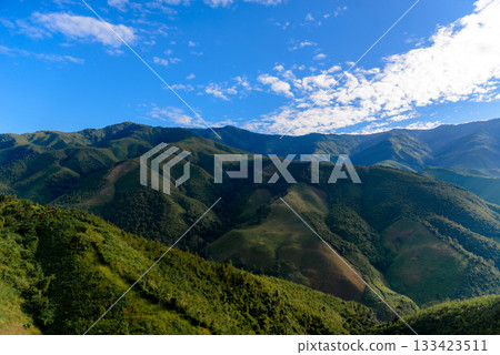 Beautiful mountain view in Nan Province, Thailand 133423511