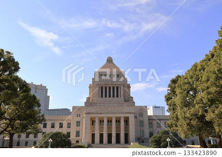 Front of the National Diet Building Front of the National Diet Building 133423890