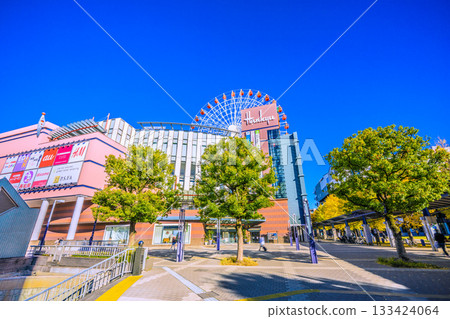 日本橫濱城市景觀，11月22日。圖中可見中心北站、都築阪急摩天輪等。 133424064