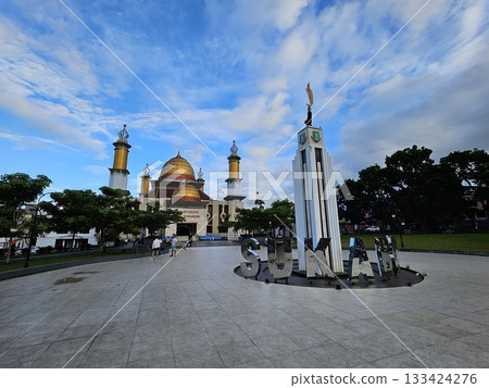 this is landmark of Sukabumi City with local mosque this is landmark of Sukabumi City with local mosque 133424276