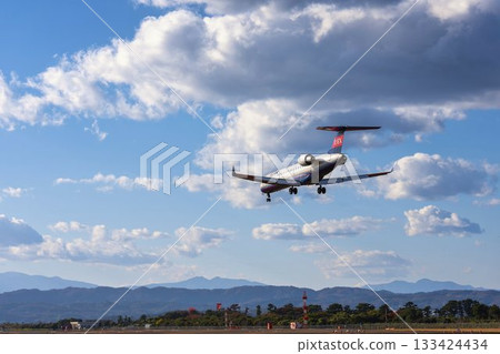 秋日仙台機場,飛機降落,宮城縣名取市 秋日仙台機場,飛機降落,宮城縣名取市 133424434