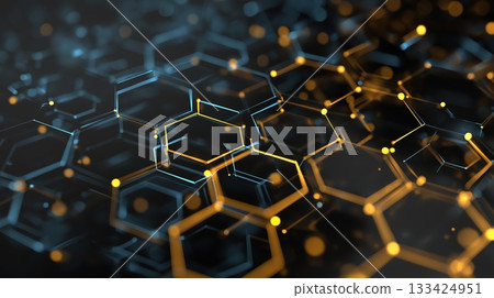 六邊形背景圖 133424951