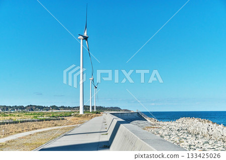 南相馬市風力發電廠(秋季,11月) 南相馬市風力發電廠(秋季,11月) 133425026