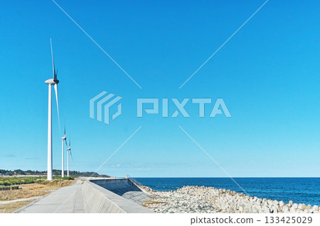 南相馬市風力發電廠（秋季，11月） 133425029