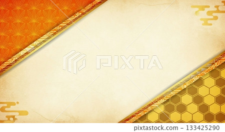 一款精美的日式邊框背景,融合了日本麻葉圖案和六邊形圖案。 一款精美的日式邊框背景,融合了日本麻葉圖案和六邊形圖案。 133425290