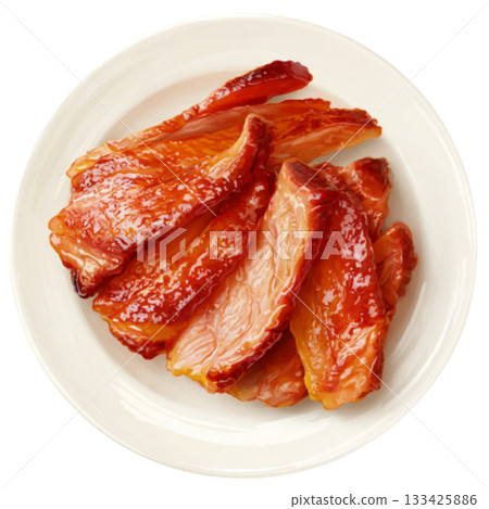 smoke pork 133425886