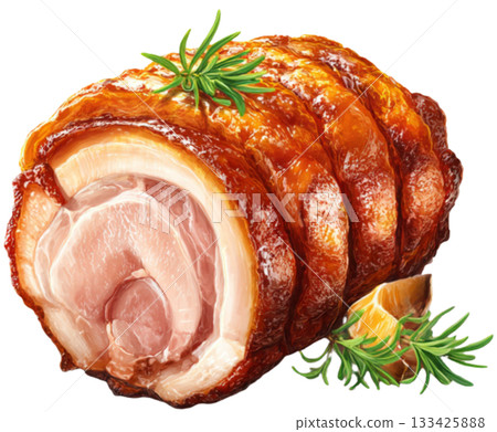 smoke pork 133425888