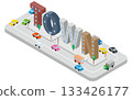 Miniature town 133426177