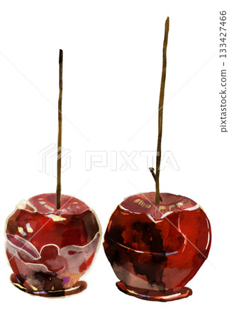 Illustration of apple casket 133427466
