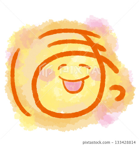Smiling face drawn by Ho Smiling face drawn by Ho 133428814