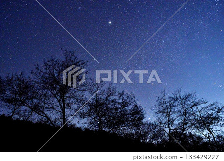 Winter constellations and the glow of Jupiter Winter constellations and the glow of Jupiter 133429227