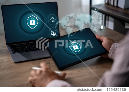 compliance training on laptop verifying quality standards Cyber Security Professional Compliance through Secure, compliance training on laptop verifying quality standards Cyber Security Professional Compliance through Secure, 133429286