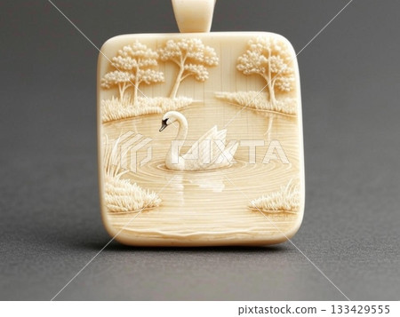 天鵝圖案吊墜頂部 133429555