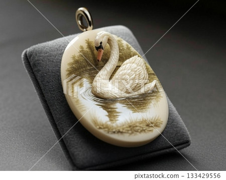 天鵝圖案吊墜頂部 133429556