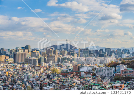 Seoul, South Korea 21 Nov 2025 View of downtown cityscape and Seoul tower in Seoul, South Korea Seoul, South Korea 21 Nov 2025 View of downtown cityscape and Seoul tower in Seoul, South Korea 133431170