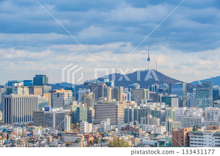 Seoul, South Korea 21 Nov 2025 View of downtown cityscape and Seoul tower in Seoul, South Korea Seoul, South Korea 21 Nov 2025 View of downtown cityscape and Seoul tower in Seoul, South Korea 133431177