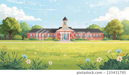 一所被自然環繞的學校 133431795