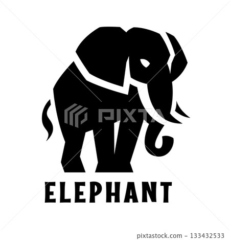 Elephant silhouette logo. 133432533
