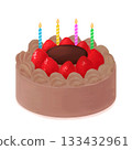 草莓巧克力生日蛋糕 133432961