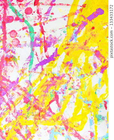 色彩繽紛的重疊線條抽象繪畫背景 12 133433172