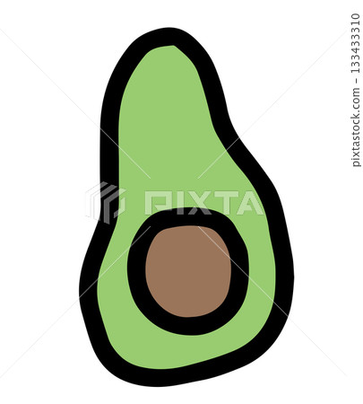 Hand drawn illustration of avocado for healthy food, protein, snack, sandwich, cook book, people, diet, exercise, sport, activity, lifestyle, hobby, grocery shopping, supermarket, market, mart, nature Hand drawn illustration of avocado for healthy food, protein, snack, sandwich, cook book, people, diet, exercise, sport, activity, lifestyle, hobby, grocery shopping, supermarket, market, mart, nature 133433310