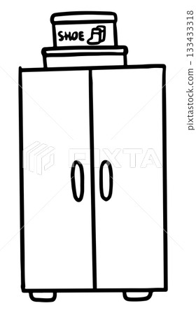 Hand drawn outlines of shoe box on wardrobe or closet for kid colouring book, bedroom, furniture, storage, clothes, home decor, house tour, room, interior, department store, online shopping, drawers Hand drawn outlines of shoe box on wardrobe or closet for kid colouring book, bedroom, furniture, storage, clothes, home decor, house tour, room, interior, department store, online shopping, drawers 133433318