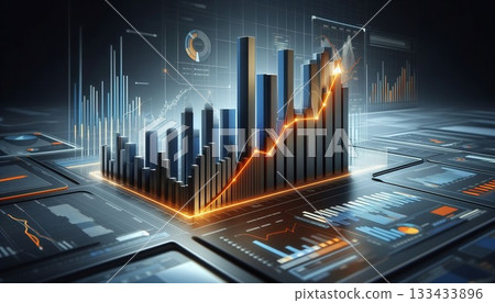 3D Data Analysis Dashboard Business Chart Graph Visualization Futuristic Platform Technology Financial Report Abstract Digital Interface Dark Background Hi-Tech 3D Data Analysis Dashboard Business Chart Graph Visualization Futuristic Platform Technology Financial Report Abstract Digital Interface Dark Background Hi-Tech 133433896
