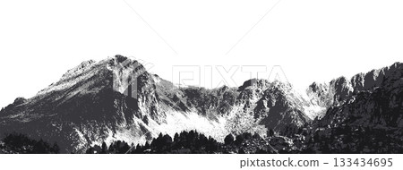 Mountain grunge texture 133434695