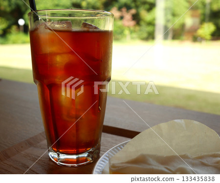 Iced tea with sweets Iced tea with sweets 133435838