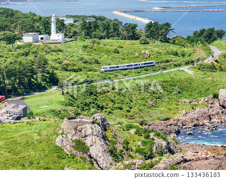 Aerial photography of Aomori Prefecture, Tohoku Emotion and Tanesashi Coast, Summer Aerial photography of Aomori Prefecture, Tohoku Emotion and Tanesashi Coast, Summer 133436185