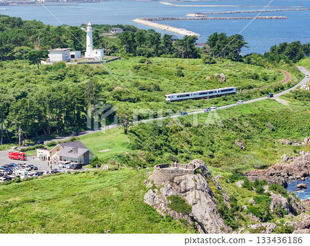 Aerial photography of Aomori Prefecture, Tohoku Emotion and Tanesashi Coast, Summer Aerial photography of Aomori Prefecture, Tohoku Emotion and Tanesashi Coast, Summer 133436186