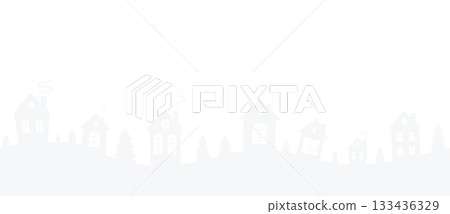 pattern with winter houses pattern with winter houses 133436329