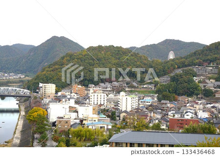 The Kiso River and the cityscape towards Inuyama Amusement Park as seen from the Inuyama Castle tower The Kiso River and the cityscape towards Inuyama Amusement Park as seen from the Inuyama Castle tower 133436468