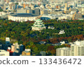 Miniature diorama-style photo of Nagoya Castle seen from the Sky Promenade 133436472