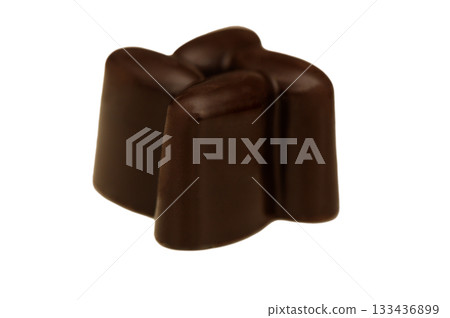 Delicious dark chocolate treat shaped like a charming flower perfect for any dessert table or special occasion 133436899