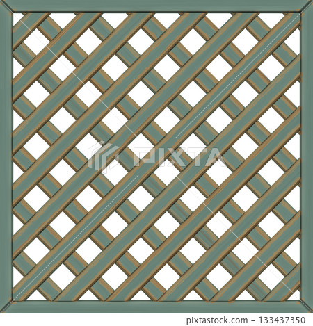 Seamless diamond grid wood lattice pattern. High resolution photo filter. 133437350