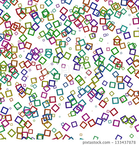 Seamless pattern square confetti. Color...-插圖素材 [133437878] - PIXTA圖庫