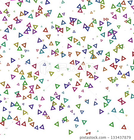 Seamless pattern triangle confetti. Color birthday party consept. Seamless pattern triangle confetti. Color birthday party consept. 133437879