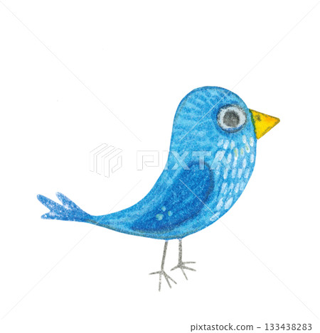 Bluebird. Hand-drawn watercolor illustration, cartoon. game, kids, card, animals, blue, bird, flying, applique Bluebird. Hand-drawn watercolor illustration, cartoon. game, kids, card, animals, blue, bird, flying, applique 133438283