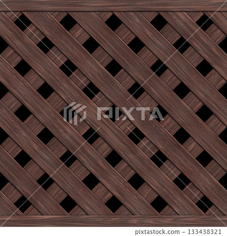 Abstract texture of garden fence. Grunge filter. 133438321