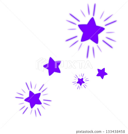 紫色閃亮的星星 133438458